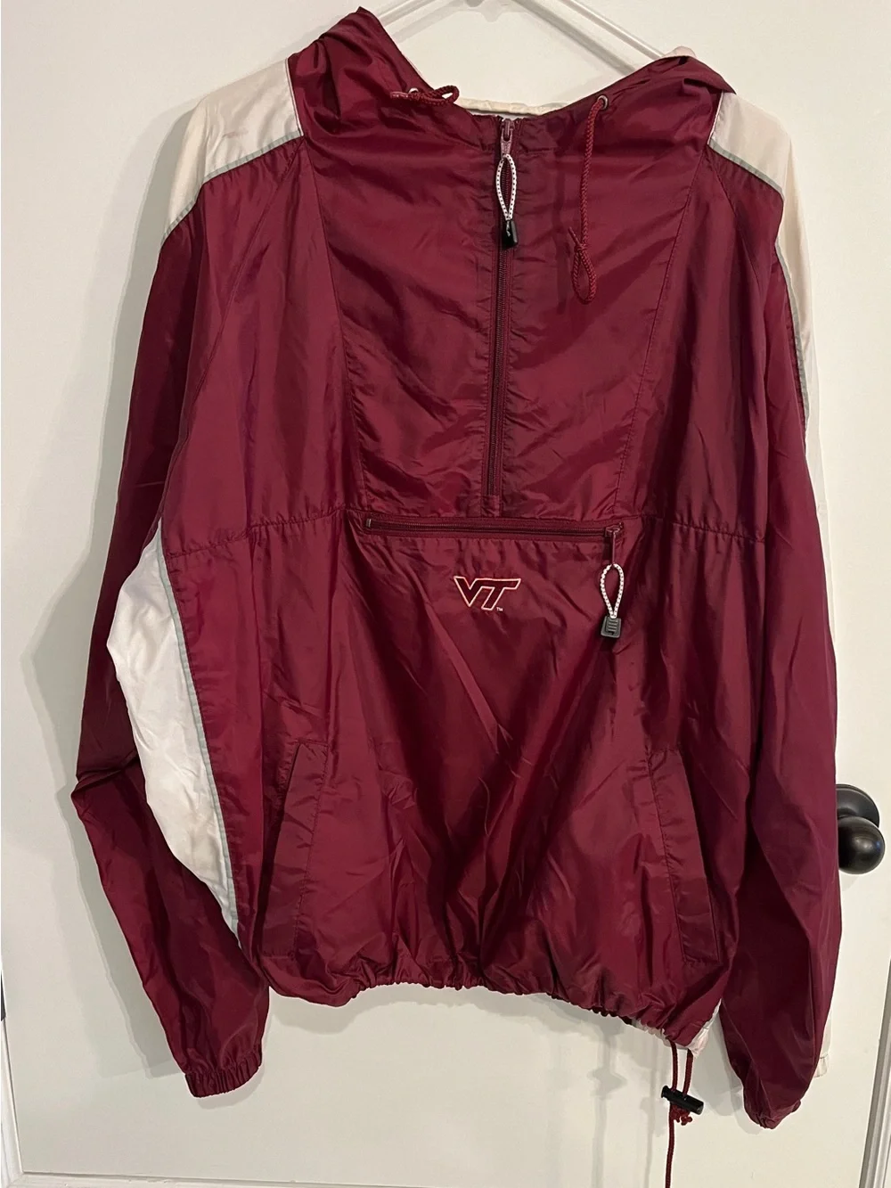 Vintage men’s size XXL USA Sport Club Virginia Tech Pullover Windbreaker
